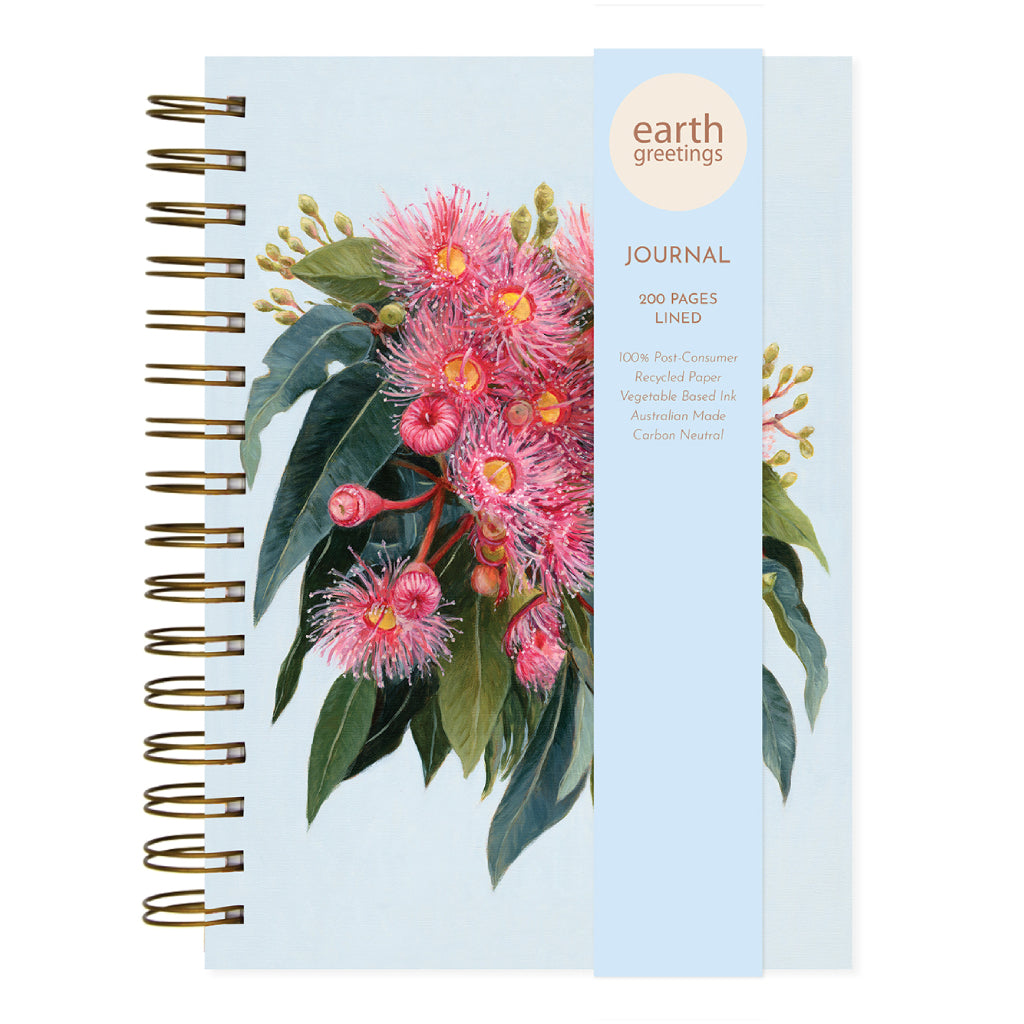 Beautiful A5 Lined Journal. The perfect one line a day journal to help you jot down key moments in your day. Australian Made, spiral bound lined journal with a protective hardbound cover.